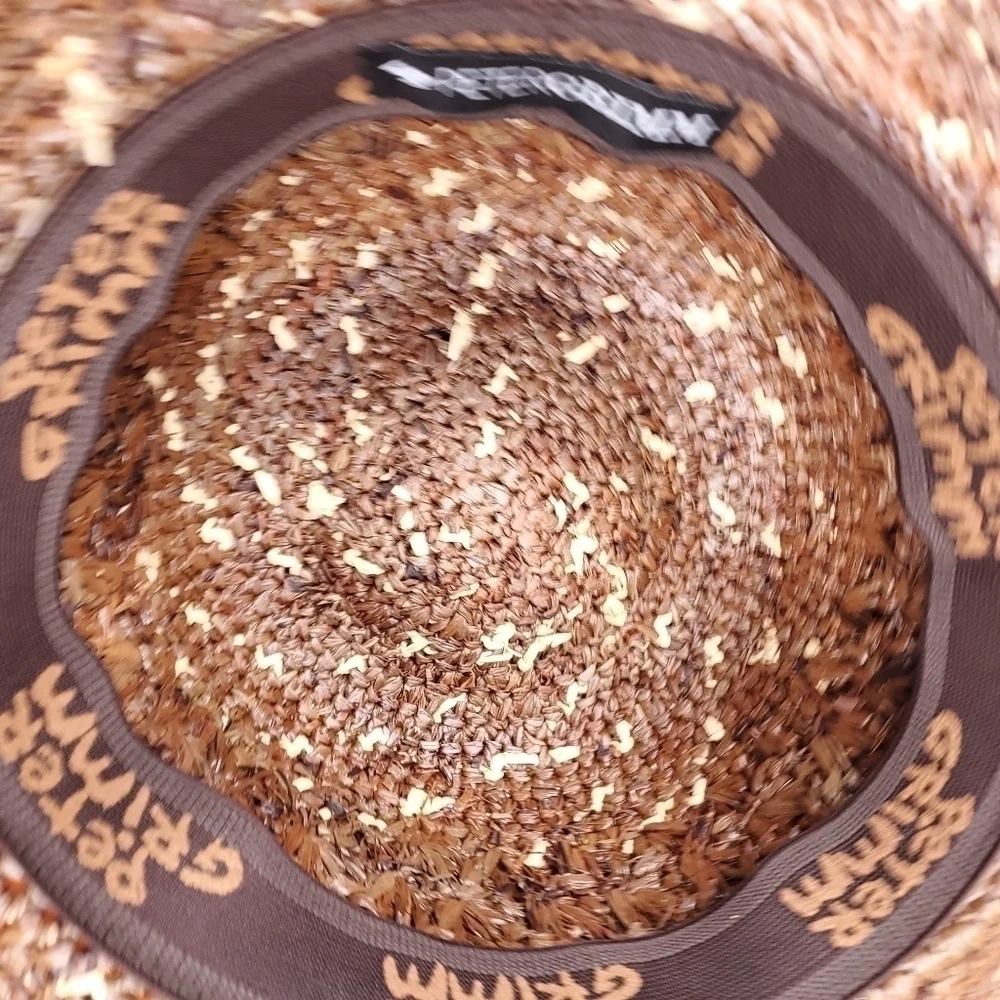 New Women's Peter Grimm Dark Brown Wide Brim Hat OSFM One Size Fits Most - Picture 6 of 15